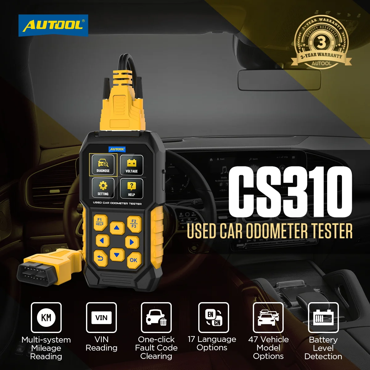 car Mileage Verification Device Digital Odometer Obd Scanner Diagnostic Tool Vehicle History Report Checker Tool Manufacturer