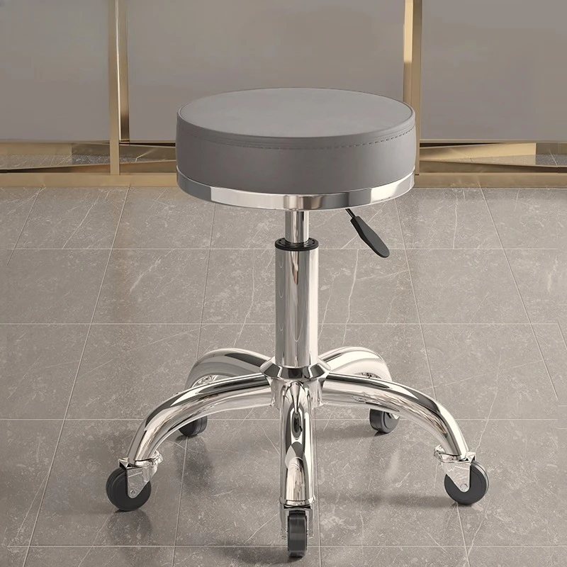 Adjustable Beauty Salon Chair Professional Swivel Stylist Seat Hairdressing Nail Salon Furniture Home Kitchen Bar Chairs