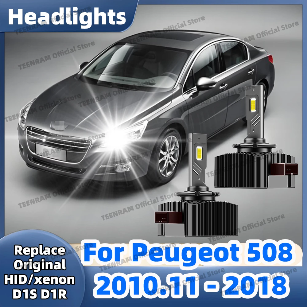 

2x D1 D1S Фары головного света 30000LM, сверхяркие, 12V, HID на LED, для Peugeot 508 508 SW 2011-2018