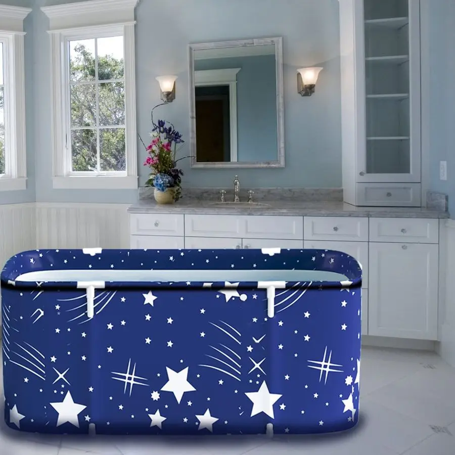 

Bathtub, Large Soaking Bath Tub Portable Bathtub for Adults, Freestanding with Thickened Thermal Foam Bathtub for Home Bathroom
