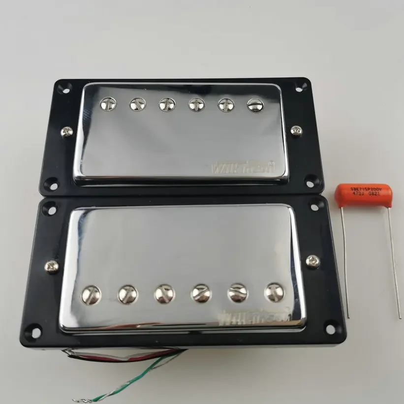 Wilkinson Ainico5 Humbucker Electric Guitar Pickups Guitar Parts Apply to  Standard Guitar + Free Orange 473 200V capacitor