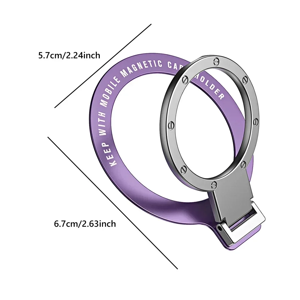 For MagSafe Magnetic Ring Holder Multi Angle Adhesive Paste Rack Support Magnet Finger Ring Car Phone Foldable Holder Grip Stand - view 6