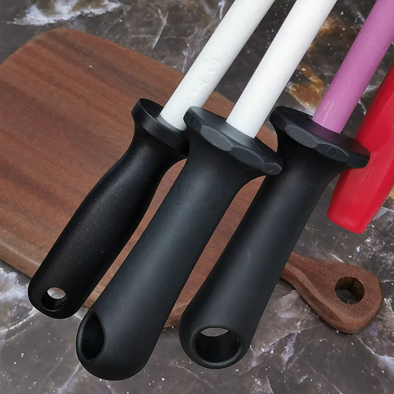 8/10/12 بوصة المهنية مبراة سكاكين سيراميك قضيب دائم سكين طاحونة مع عدم الانزلاق مقبض سكين المطبخ شحذ شفرة #5