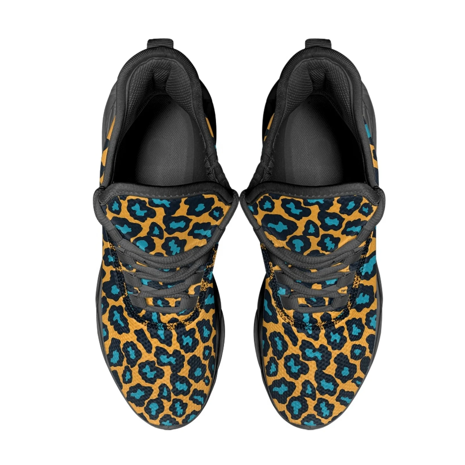 PENSTROLL Trendy Leopard Print Men's Running Shoes Fashion Sneakers for Mens, Slip-On Non Slip Men’s Blade Sneakers