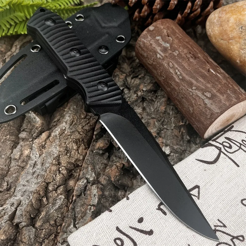 

Multi-Function Outdoor Fixed Blade Knife 7Cr13MoV Steel Blade G10 Handle Everyday Carry Hiking Camping Hunting Tool with Sheath