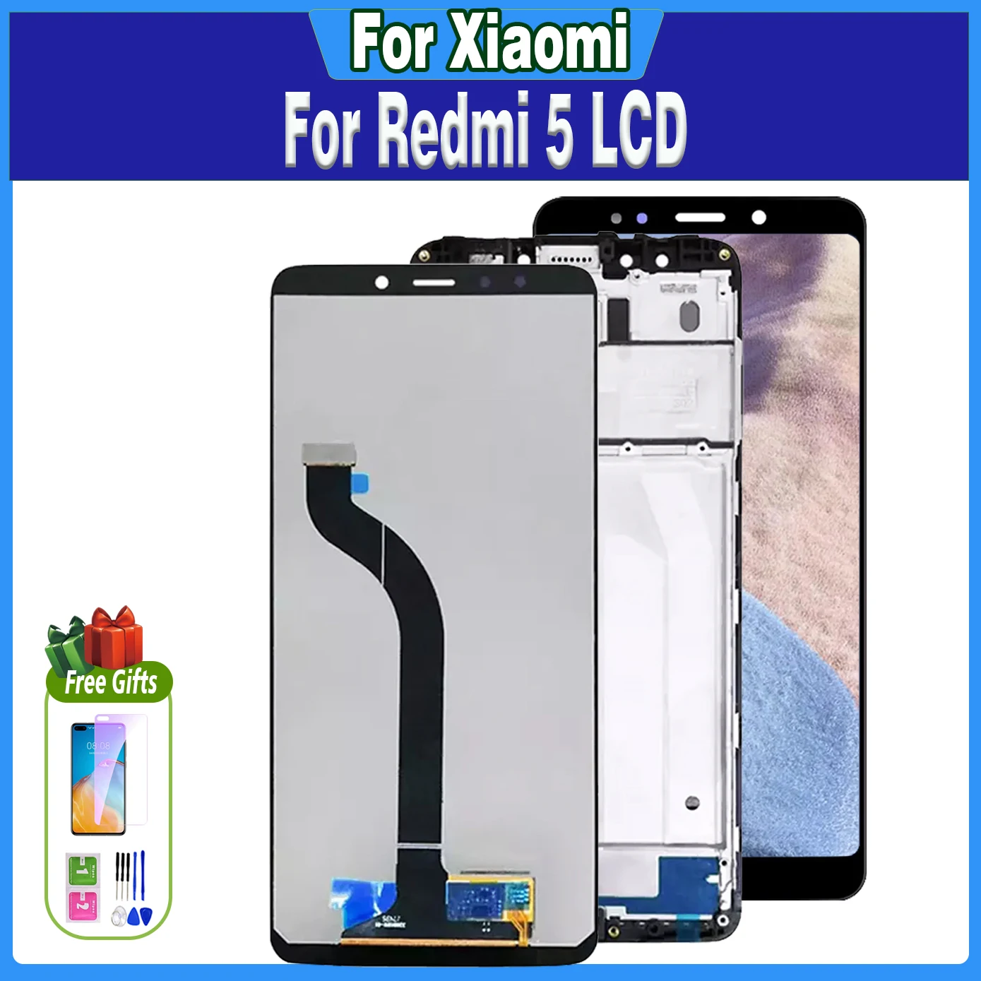 5.7\'\' For Xiaomi Redmi 5 LCD MDG1 MDI1 Display Touch Screen For Redmi5 Screen With Frame Digitizer Assembly Replacement