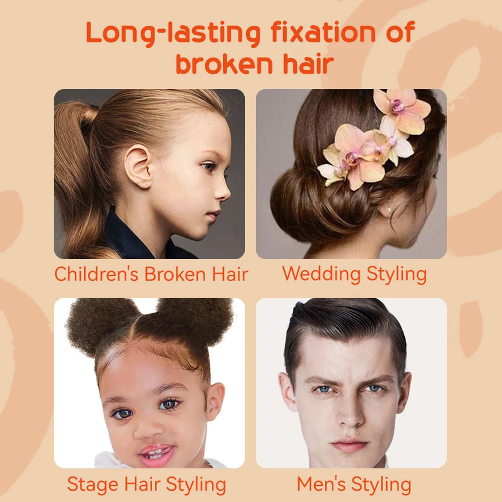 20 جرام عصا شمع الشعر مع مشط الأسنان المهنية تجعد ثابت رقيق للأطفال الرجال النساء كسر الشعر قطعة أثرية كريم تصفيف الشعر