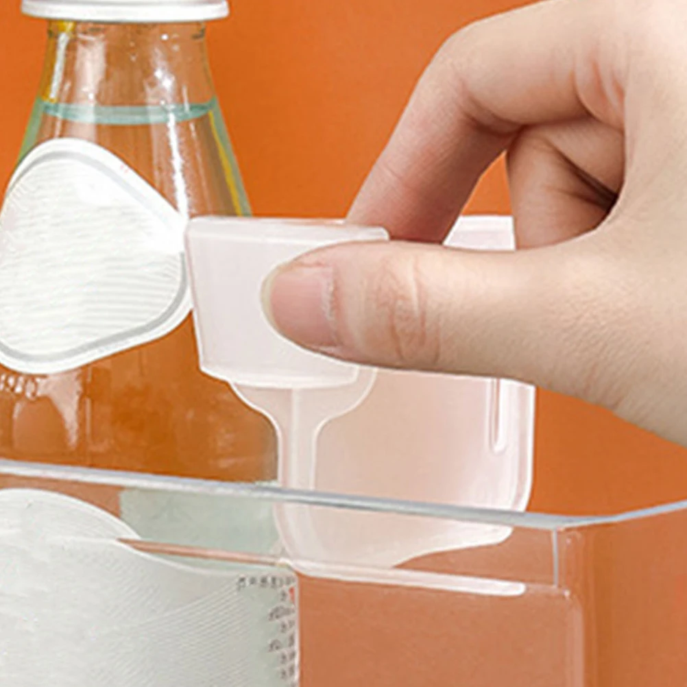 

100 Pcs Refrigerator Storage Partition Compact Freezer Separator Transparent Pp