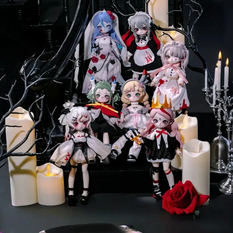 

Подлинная серия Nyssa Bizarre Nightmare Bjd слепая коробка готический темный стиль Nyssa Mystery Box шарнирная подвижная модель Bjds в подарок