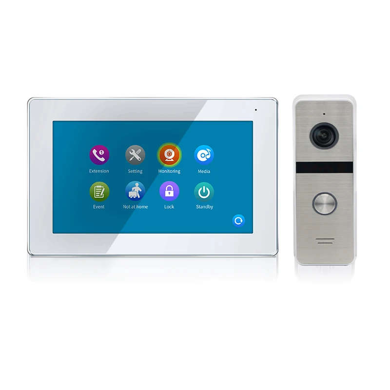 

10-Inch Touch Screen FHD 1080P Video Doorphone With Motion Detection Wired Connectivity Waterproof Features Outdoor Villa Use