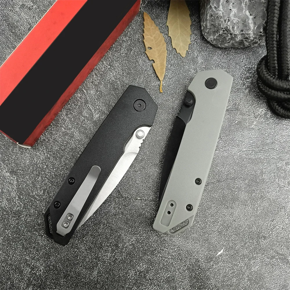 KS 2038 D2 Steel Blade Nylon Fiber Handles Folding Pocket Knife Tactical Hunting Self Defense Knives Camping Edc Tools