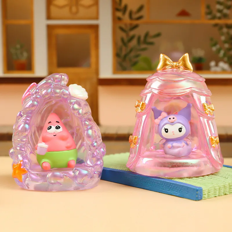 Nieuwe Sanrio Schattige En Gelukkige Partij Ster Kleine Lamp Blinde Doos Kinderen Trendy Spelen Handgemaakte Desktop Decoratie Speelgoed Cadeau