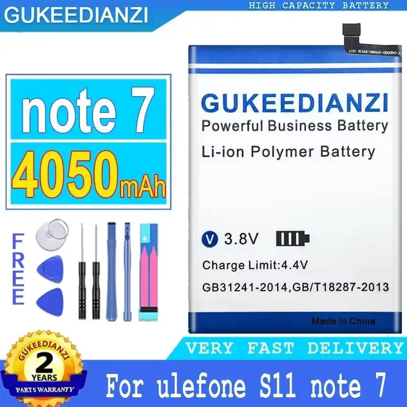 Mobile Phone Battery For Ulefone S11 Note 7 note7 Stable 4050mAh