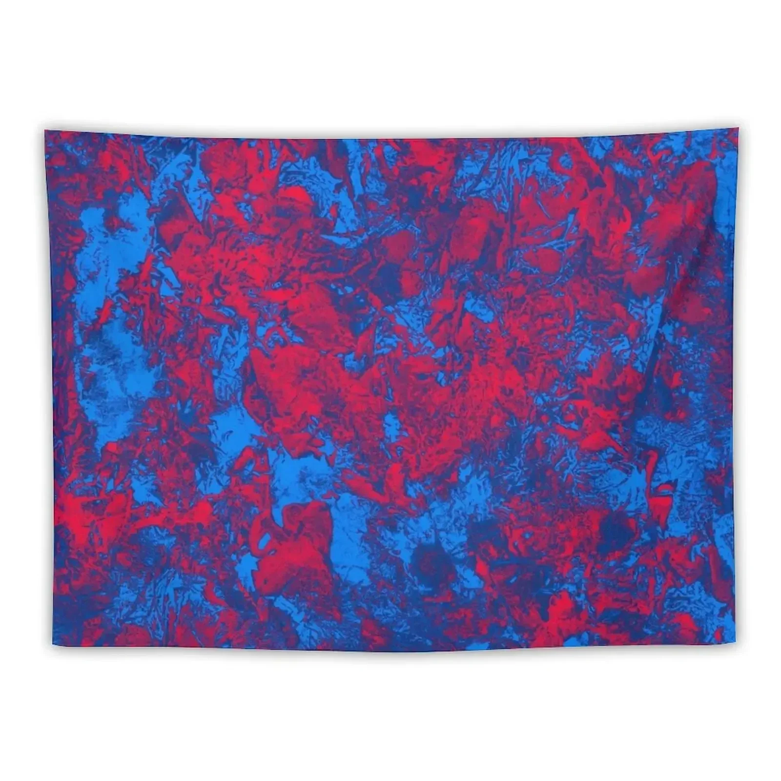 Red + Blue Tapestry Wallpaper Bedroom Room Decoration Korean Style Carpet Wall Tapestry