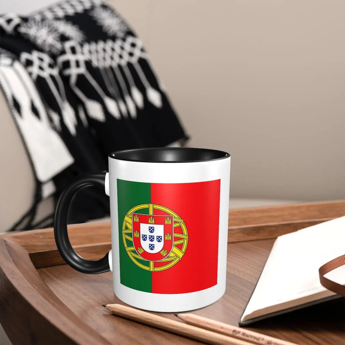 Flag Of Portugal Mug Funny Ceramic Coffee Cups Tea Mugs Milk Cup Drinkware Gifts for Friends