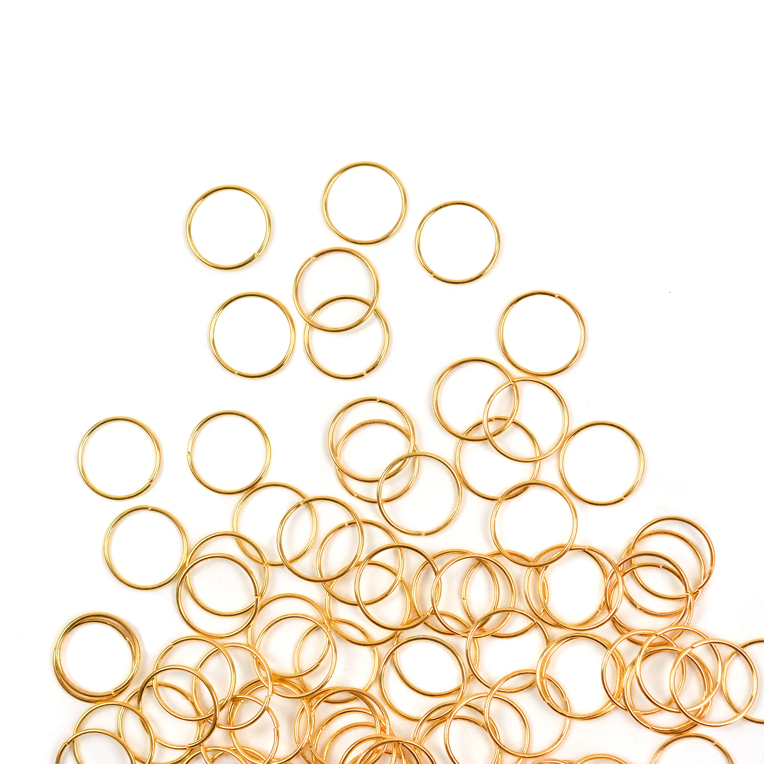 50Pcs Hair Rings Gold Silver DIY Hair Loop Clips Decorations Braid Ring Jewelry Dreadlocks Accessories for Women