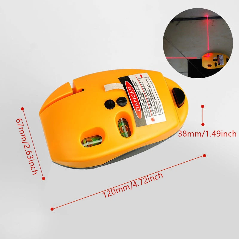 Poziomica na podczerwień pod kątem prostym, wysoka precyzja, mocne światło, 90-stopniowy elektroniczny laser, prosta poziomica bąbelkowa