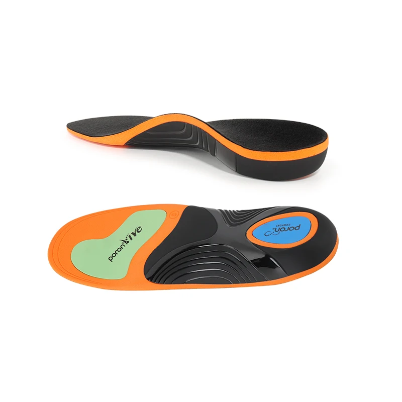 PORON VIVE Pro Orthotics - Elastic+Shock Pads for Flat Feet Arch Support & Sports Injury Prevention