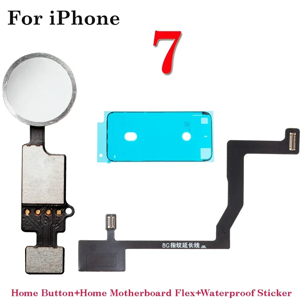 Waterproof+ Universal Home Button + Home Touch ID Return Fingerprint Button Motherboard Connector Flex Cable For iPhone 7 8 Plus