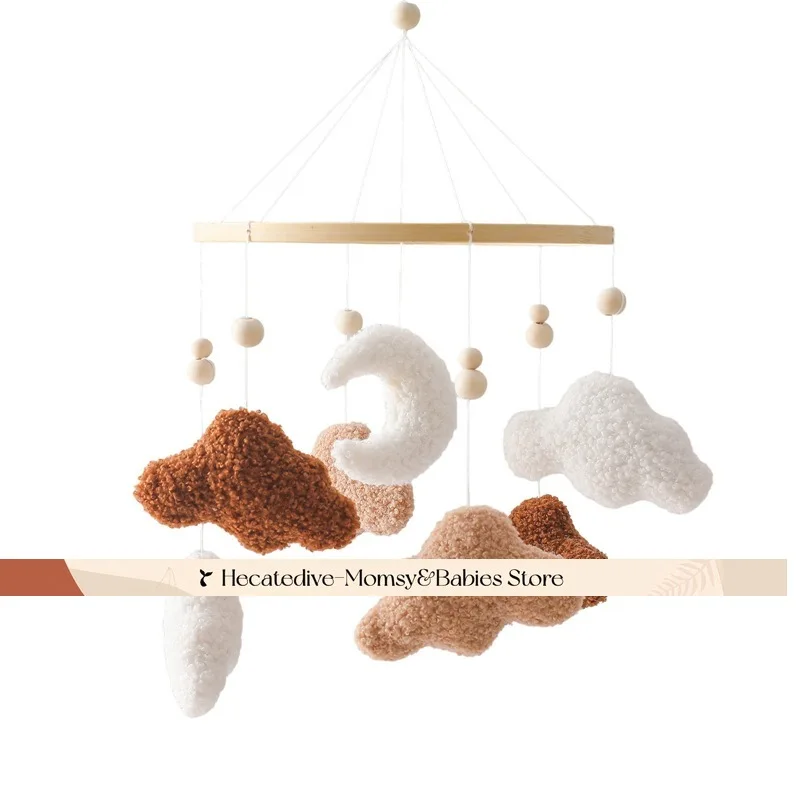 【Must Have】Baby Rattles & Mobiles educational toys Dreamy Cloud Moon mini decorations 0-12months unique toys baby things