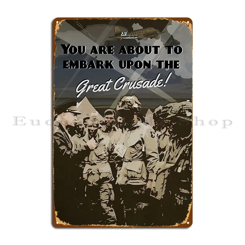 The Great Crusade Rendezvous With Destiny Metal Plaque Poster Customize Cinema Printing Personalized Poster Tin Sign Poster