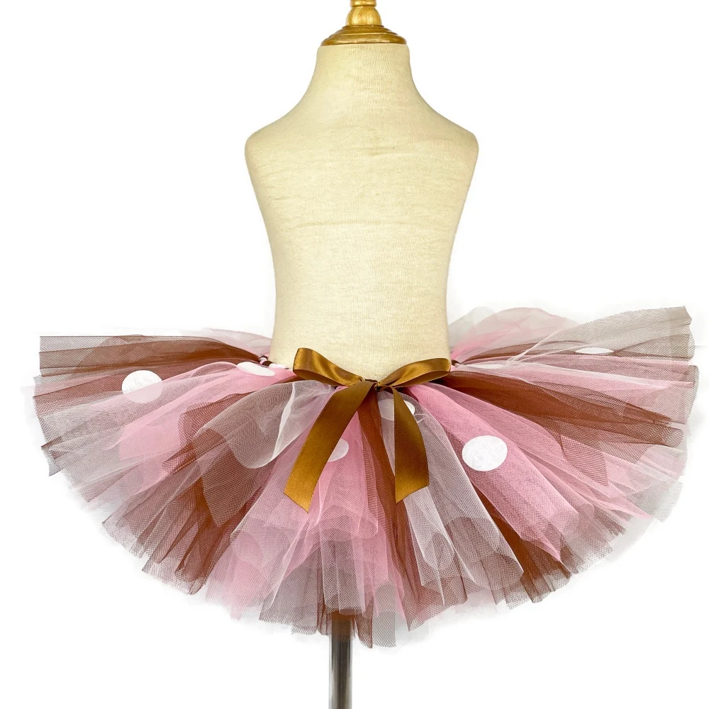 Baby Girls Deer Tutu Skirts Outfit for Kids Christmas Reindeer Costume Toddler Children Birthday Party Tutus Dance Cloth 0-12Y