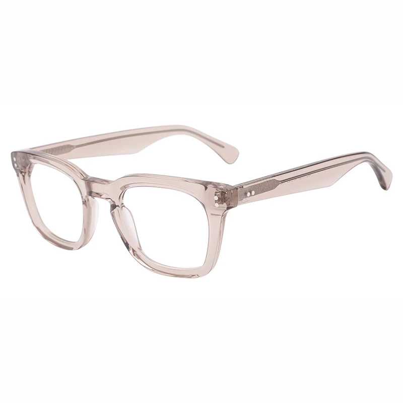 Kirka Men's Large Rectangle Optical Glasses Frame Sheet Prescription Myopia Black WD1578P Adult Sheet Optical Glasses Frame