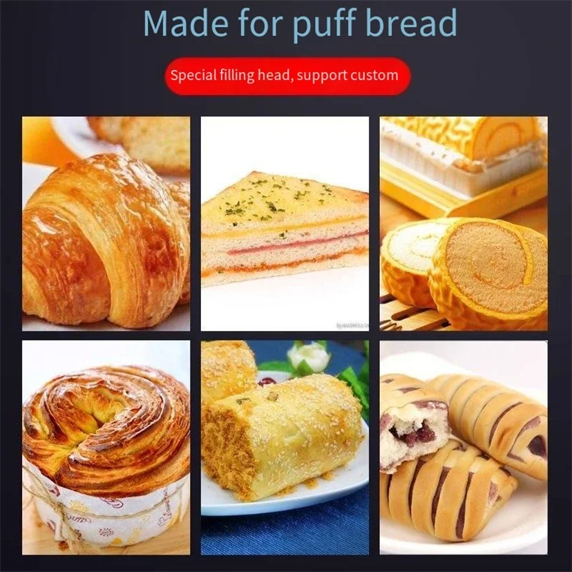 Small Business Manual Cream Jam Paste Filling hine for Croissant Puffs Churros Cupcakes Cake for Bakery