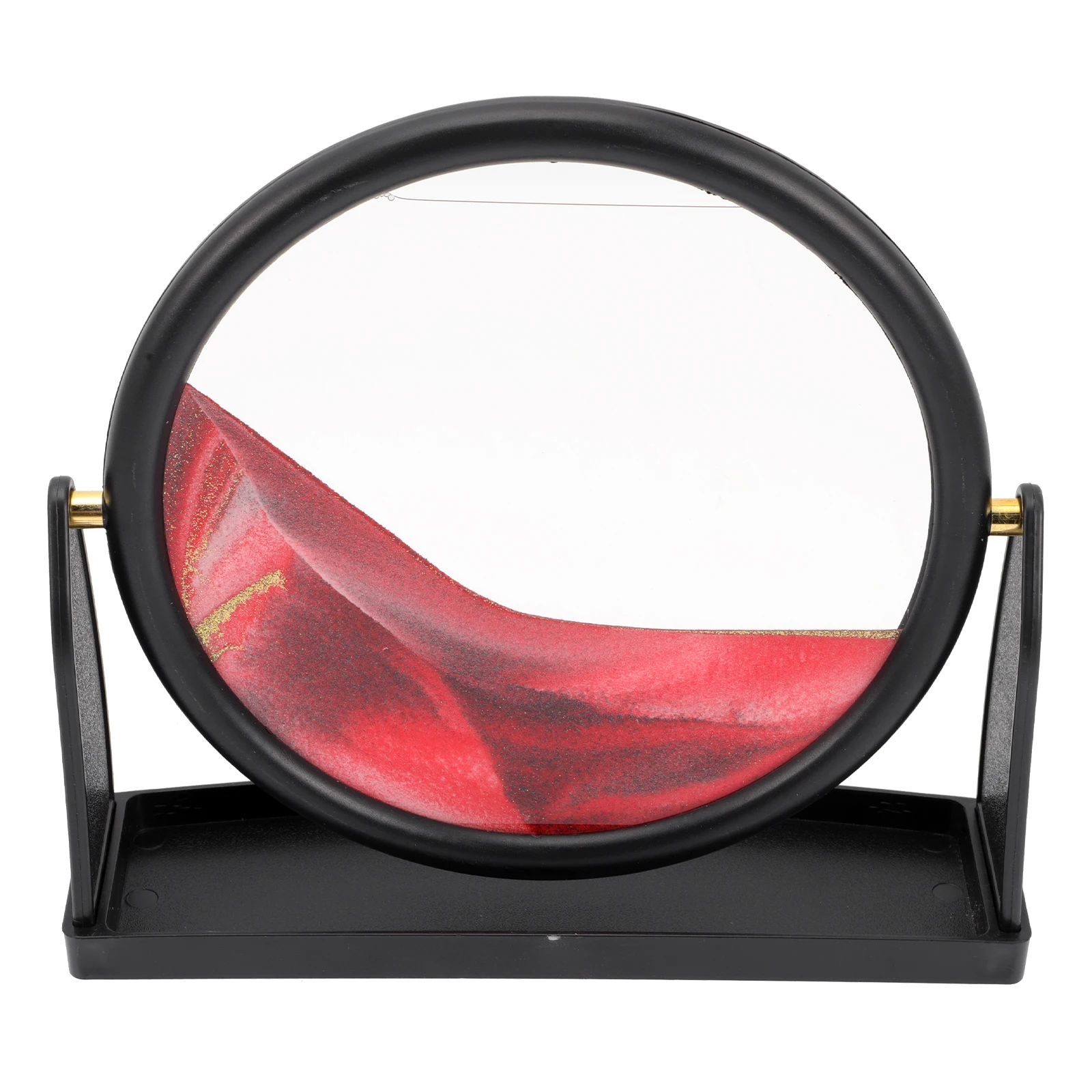 

1pcs Quicksand Painting Decor Red Landscape Ornaments Sand Picture Desktop Adornment Home Style Calm Scene Toy