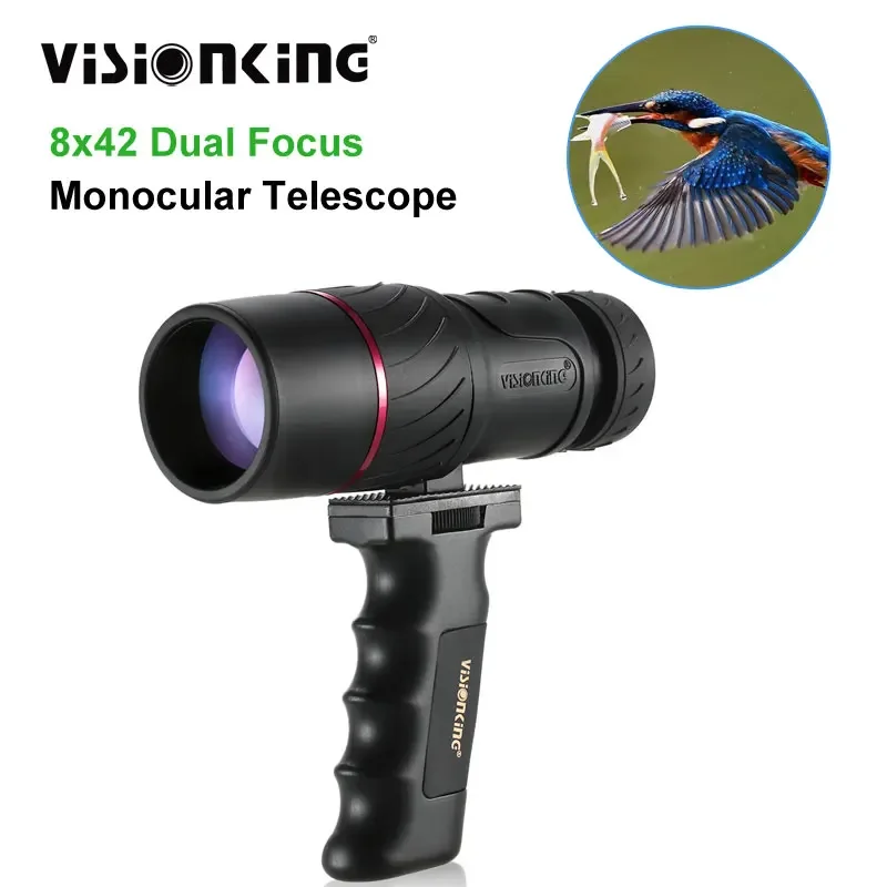 Visionking Portable 8x42 Monocular Powerful Long Range Outdoor Birdwatching Camping Tourism Optical Roof Telescope With Handhold