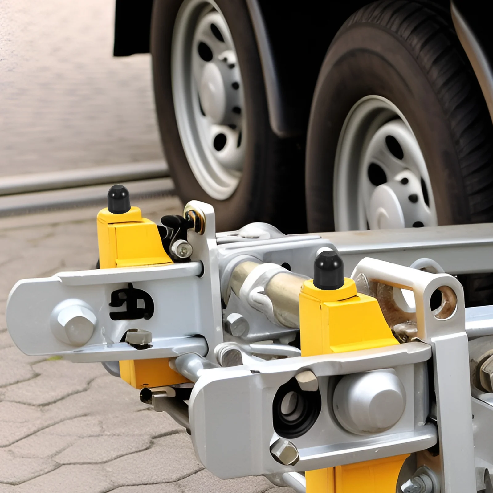 

Trailer Ball Cover Protective Cap Rv Boat Truck Caravan Durable Plastic All Weather Easy Installation Wide Compatibility