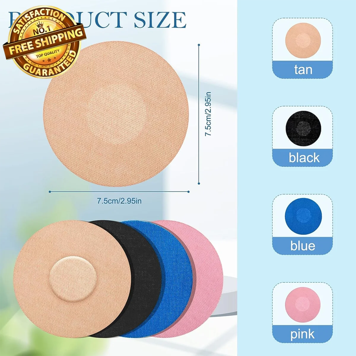 1/5/10/30/50/100Pcs Breathable Waterproof Adhesive Patches Sensor Cover Protection Stickers Sports Tape For Freestyle Libre Home
