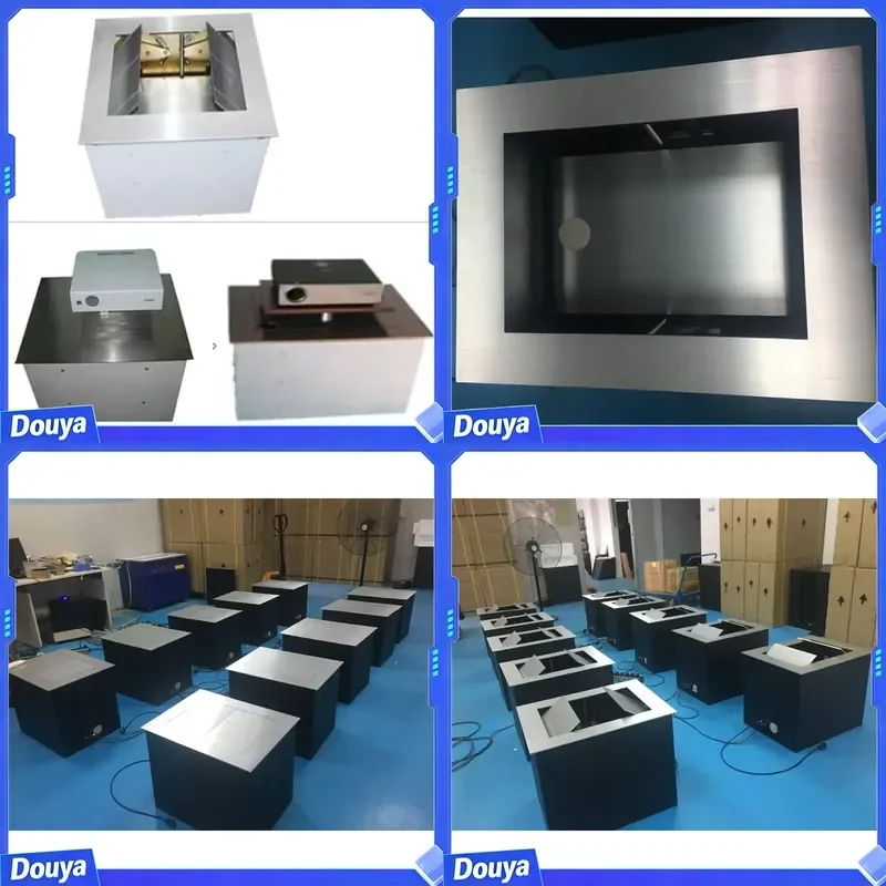 Ceiling-Mounted Concealed Projector Bracket Lift for Living Room Furniture Presentation Equipment Accessory