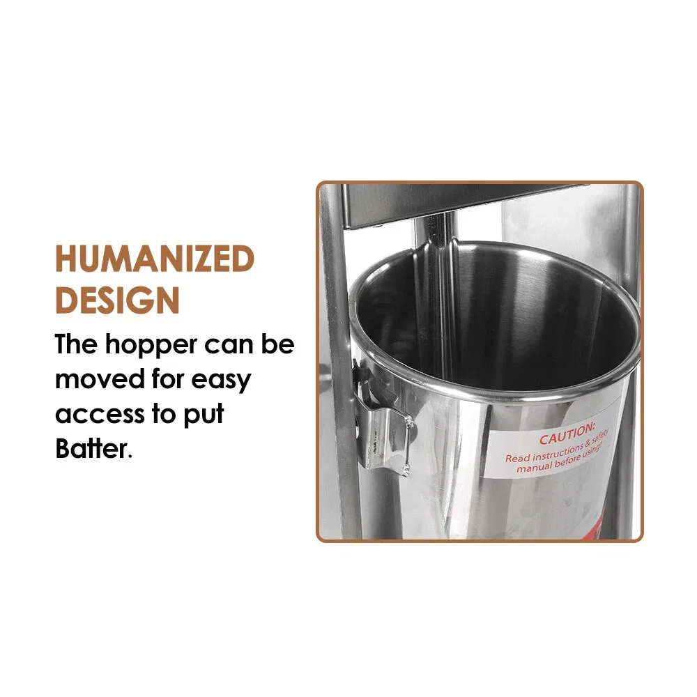 5L Commercial Electric Vertical Spanish Donut Churros Fryer Maker Machine 220V