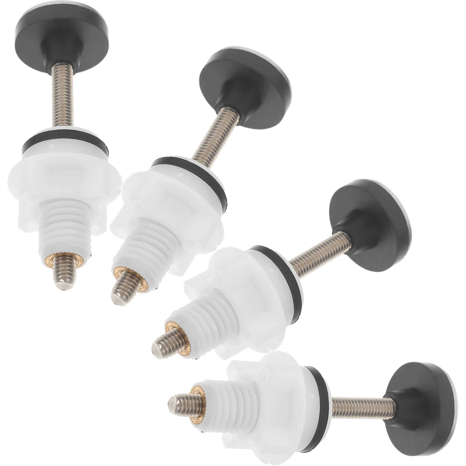 

4 шт. крепежных винтов для унитаза, сверхпрочные болты для сиденья унитаза, устойчивые к коррозии, монтажные аксессуары, винты для унитаза