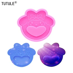 Shiny Butterfly knot The cat cat cartoon Shaking Silicone Mold DIY Resin and Polymer Clay keychain mold Fondant Silicone Mould
