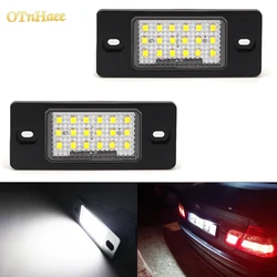 2pcs For VW LED License Number Plate Light Lamp Tiguan 07-11 Touareg Mk1 02-10 Passat B5.5 Golf 4/5 Wagon Error Free