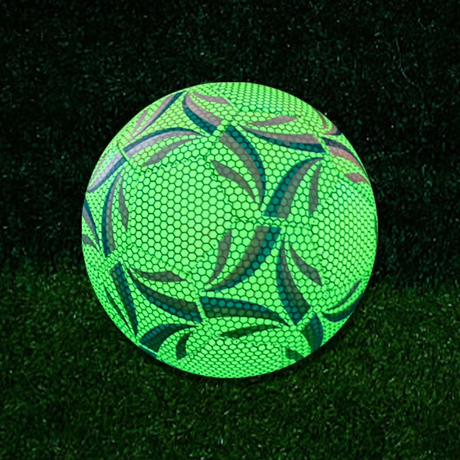

Vibrant Fluorescent Green Professional Soccer Ball - High-Quality PU Match Ball for Outdoor Training