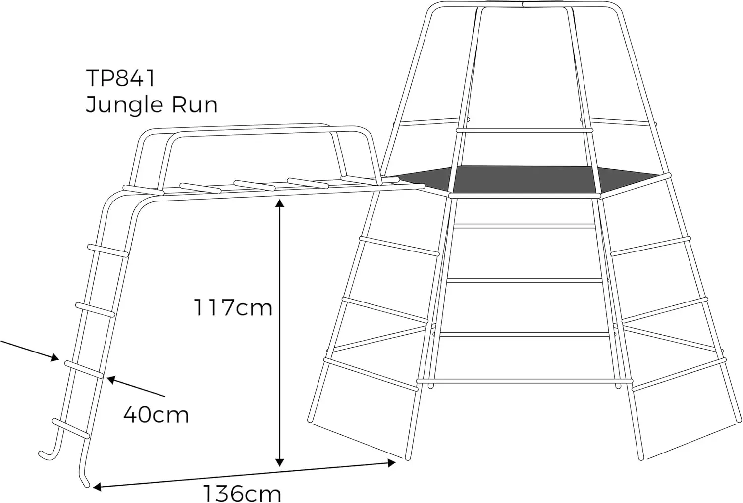 ملحق TP Jungle Run لجهاز Explorer Climber، أزرق