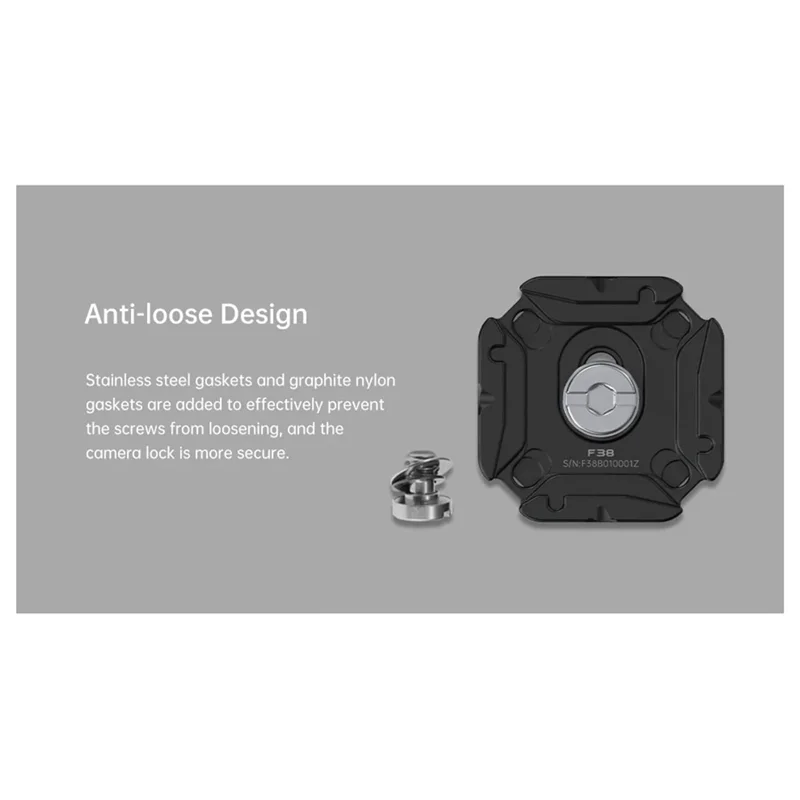 F38 Anti-Slip Quick Release Plate Universal DSLR Camera Gimbal Arca Quick Switch Adapter For F38 Series