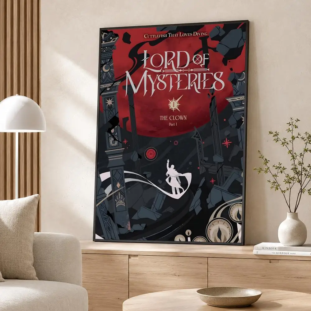 Donghua Lord of Mysteries Poster Poster Wall Sticker Waterproof Self Adhesive HD Art  Bedroom Bar Decor