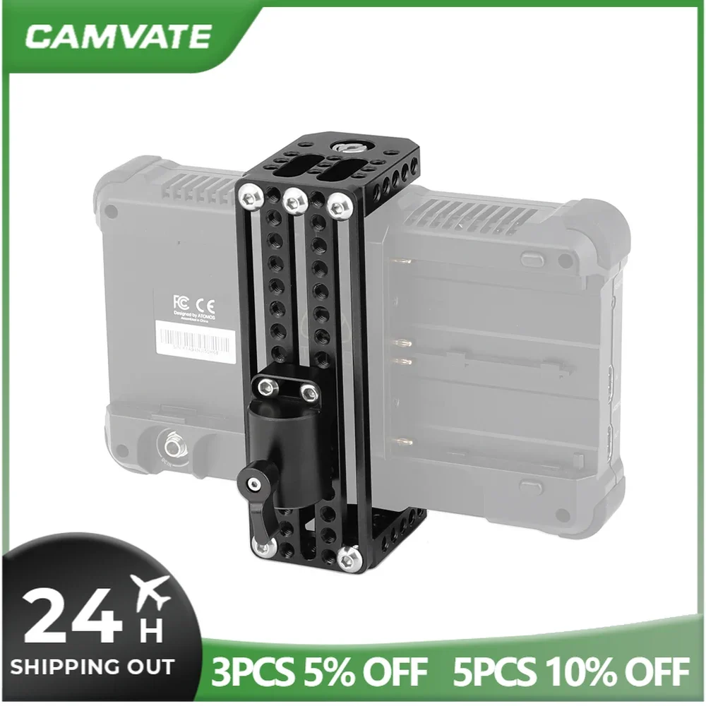 Supporto per Monitor CAMVATE C Frame Cage Rig con adattatore per testa di supporto per luce da 16mm per Monitor da 5 "e 7" sulla fotocamera per serie SmallHD 700