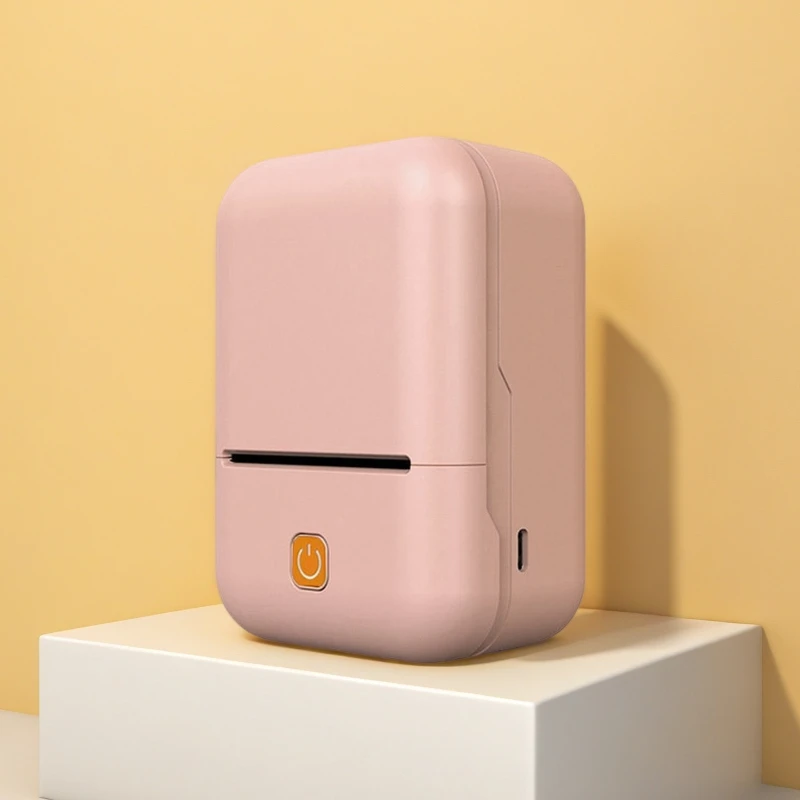 طابعة حرارية صغيرة محمولة للملصقات، طابعة ورق للملصقات، لوازم تعليمية، طابعة ملصقات الاسم لملاحظة خطأ عنوان الطالب