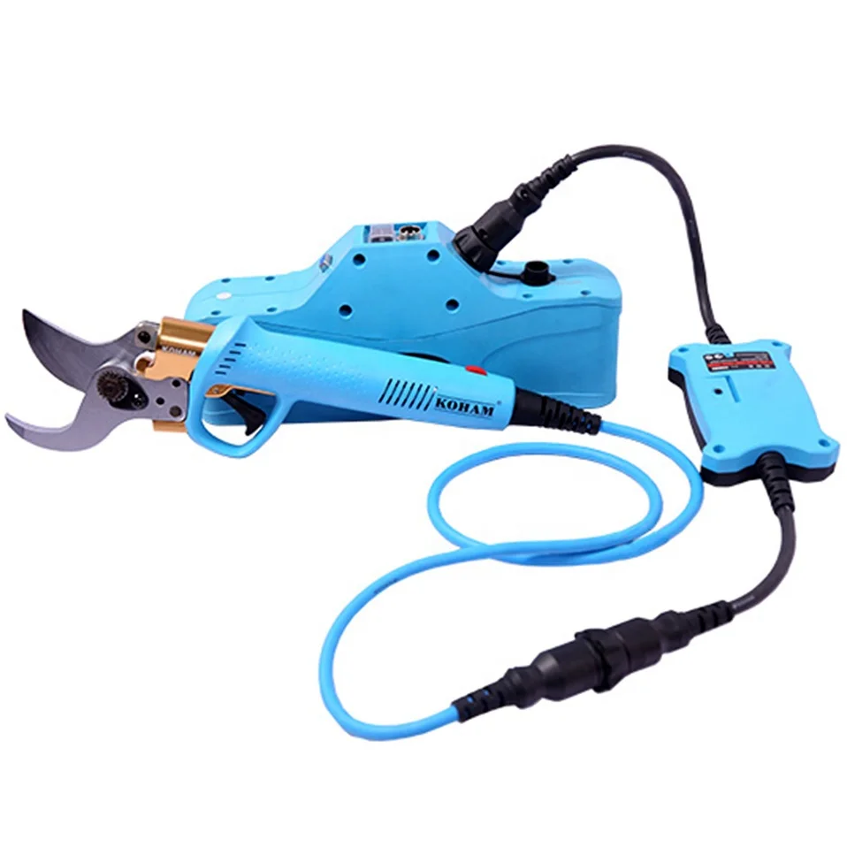 Portable Garden Electric Pruning Shears Lithium Ion Battery Powered Fruit Tree Branch Pruning Shears