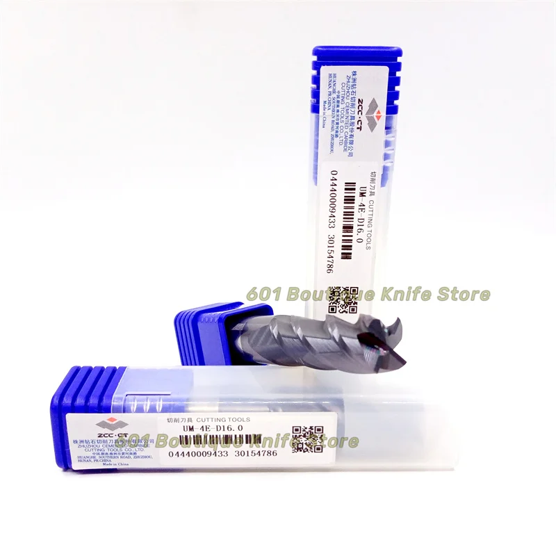 

ZCC HRC55 UM-4E High Performance Gerneral Purpose Machining Unequal tooth pitch end mill 4 flutes Flat end mills
