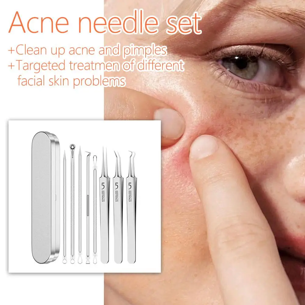 Pinzas con Clip para espinillas y espinillas de células ultrafinas, artefacto especial para raspar y cerrar el salón de belleza, herramienta de aguja para acné ﻿
