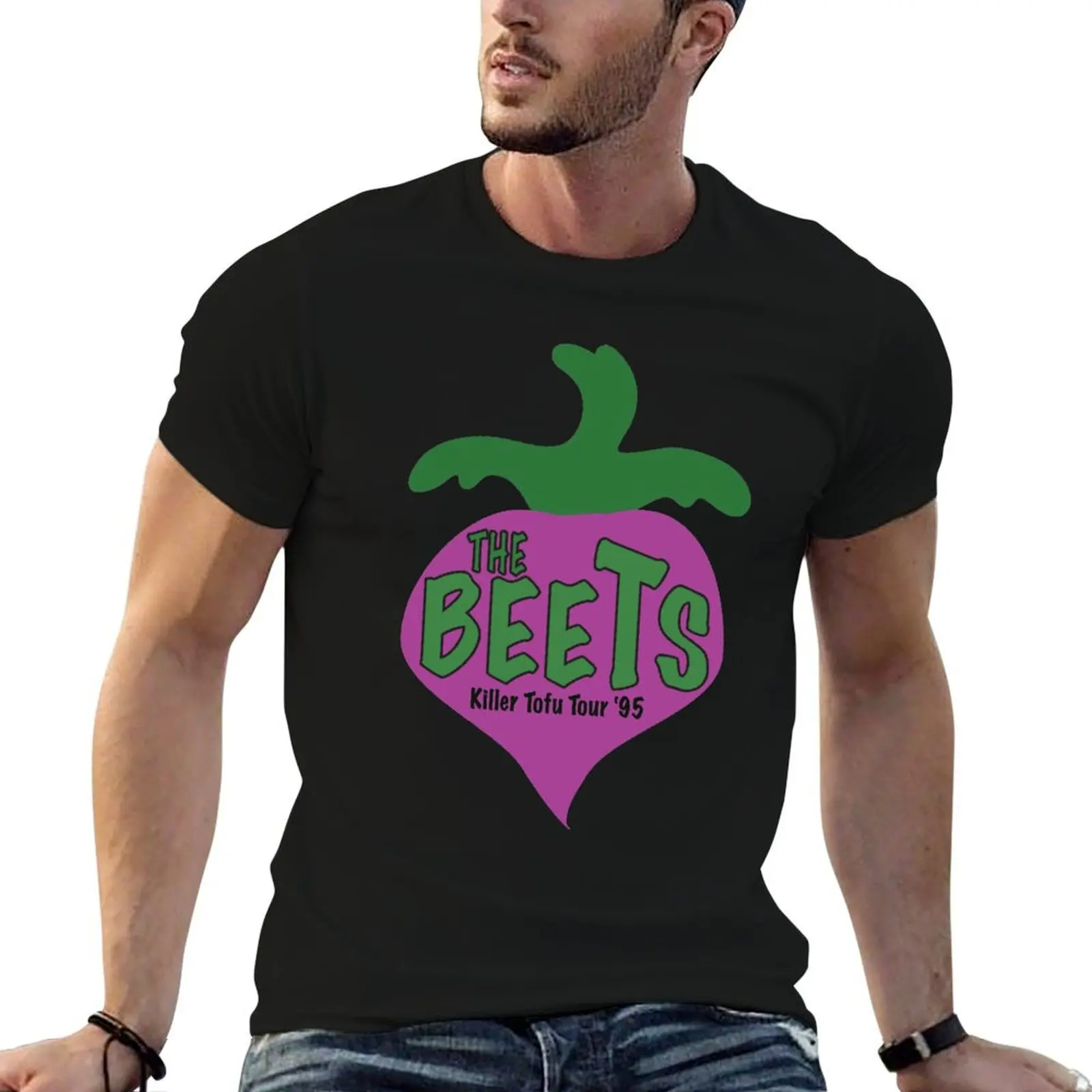 The beets killer tofu tour ' T-Shirt Art Pattern Printed Casual Top