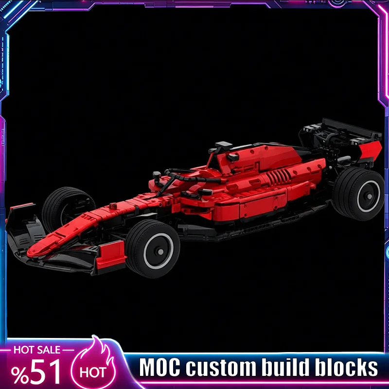 

3180 PCS High Speed Open Wheel Racing Vehicle Model MOC Building Blocks Brick Assembly Puzzle Educational Toy Collectible Gifts