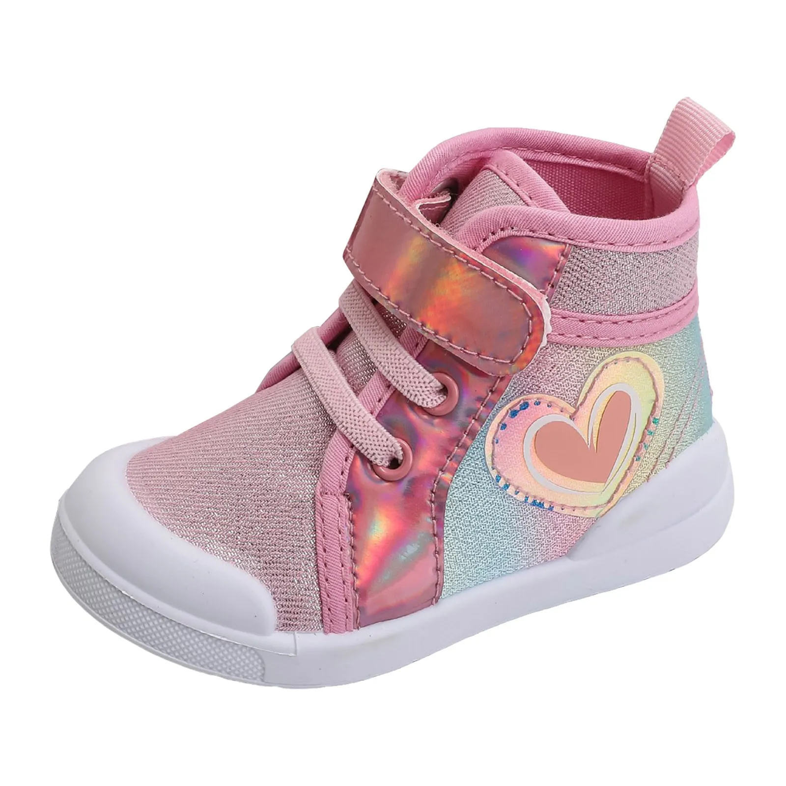 

Sneakers for Kids Girls Children's Canvas Shoes High Top Spring And Autumn Cute Girl Shoes Bright Casual Running Shoes for Girls