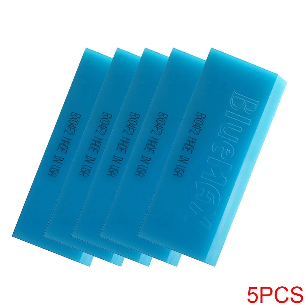 5PCS Universal Rubber BLUEMAX Spare Blade For Window Glass Water Wiper Ice Scraper Car Snow Shovel Tinting Tool B02